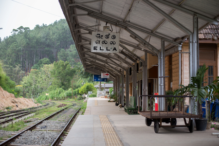 Railway Station in Ella, Sri Lankaのeditorial素材