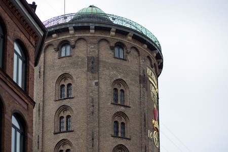 Copenhagen, Denmark - July 30, 2017: The historical Round Tower in the city center