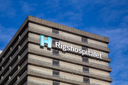 Copenhagen, Denmark - February 12, 2019: Rigshospitalet is the largest hospitals in Denmark and the...