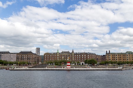 Copenhagen, Denmark - June 20, 2017: The harbour bath at Islands Brygge. There are currently four harbour baths in Copenhagen.のeditorial素材