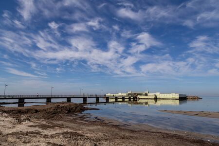 Malmo, Sweden - April 20, 2019: The historic Ribersborgs Kallbadhus, an outdoor bathing establishment, spa and restaurantのeditorial素材