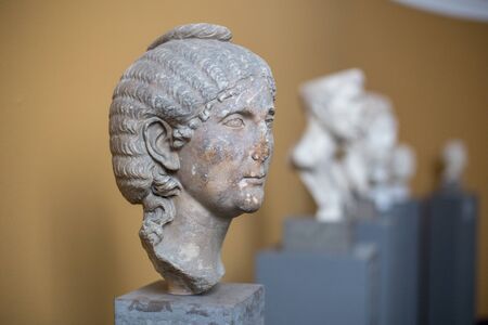 Copenhagen, Denmark - February 4, 2018: Close up of a sculpture in the New Carlsberg Glyptotek.