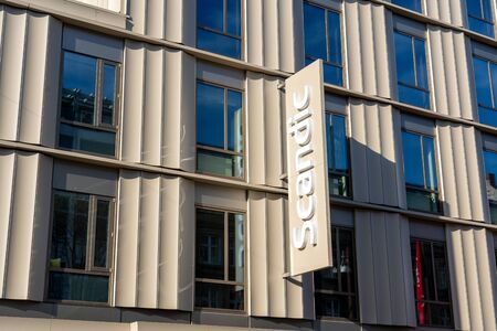 Frederiksberg, Denmark - February 14, 2020: Exterior view of the Scandic Falkoner Hotel .