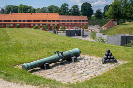 Cannon at Kastellet Fortress in Copenhagen, Denmarkのeditorial素材