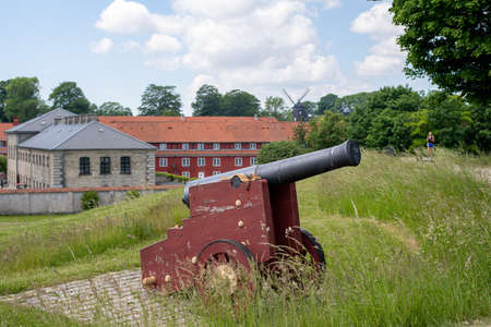 Cannon at Kastellet Fortress in Copenhagen, Denmarkのeditorial素材