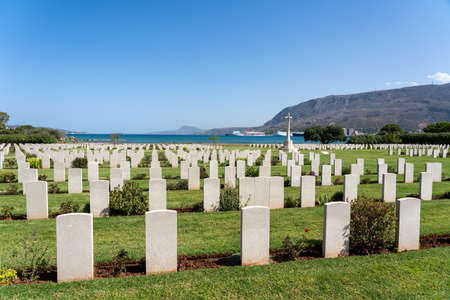 Souda Bay War Cemetery on Crete, Greeceのeditorial素材