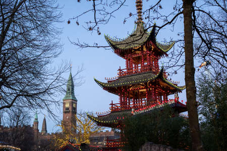 Christmas at Tivoli in Copenhagenのeditorial素材