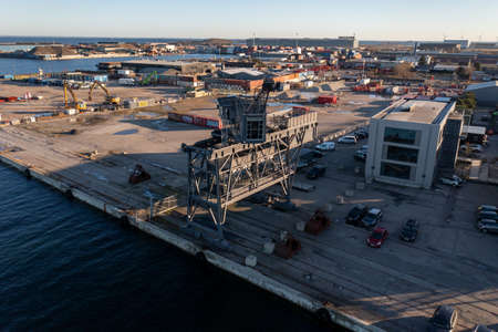 Aerial View of TheKrane in Copenhagenのeditorial素材