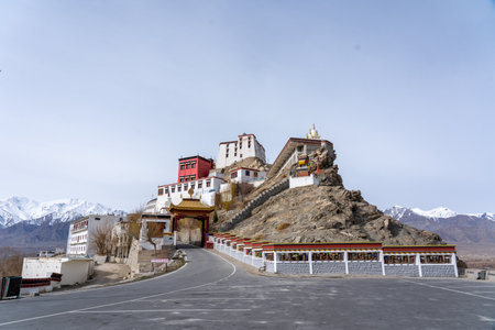 Thiksey Monastery in Ladakh, Indiaのeditorial素材