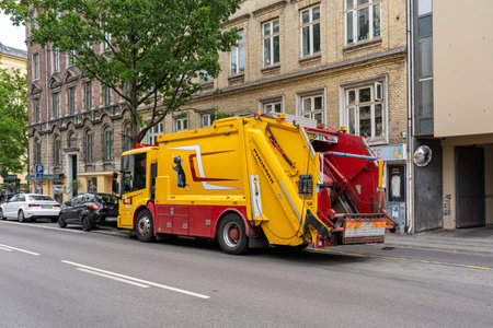 Garbage Truck in the streets of Copenhagen