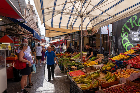 Capo Market in Palermo, Sicilyのeditorial素材