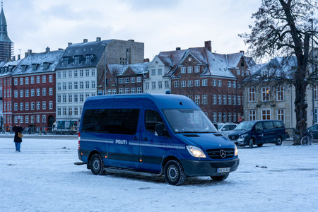 Police Car in Copenhagen, Denmark