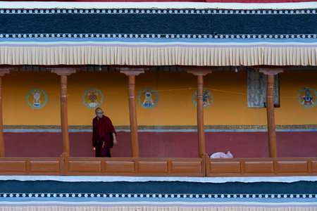 Thiksey Monastery in Ladakh, Indiaのeditorial素材