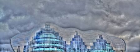 Contemporary architecture shot in high dynamic range in the north east of englandのeditorial素材