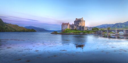 Eilan Donan in the Scottish highlands the setting of the film highlanderの写真素材