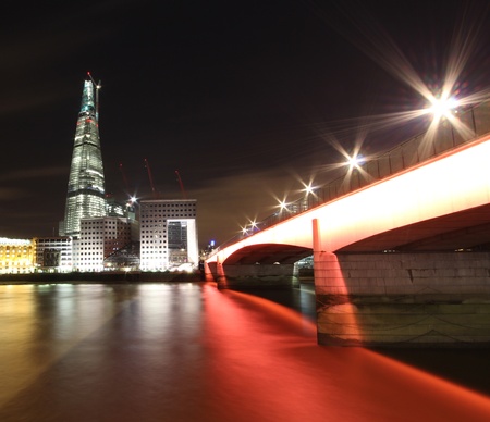Contemporary London Architecture along the Thames River bank UKのeditorial素材