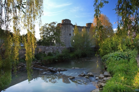Medieval 13th Century Nunney Castle in Somerset Englandのeditorial素材