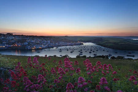 Salcombe Estuary Sunset South Hams South Devon England UKの写真素材