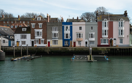 Weymouth quay and town harbourの写真素材