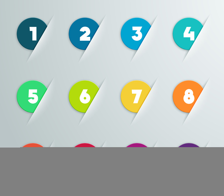 Infographic 3D Numbered Step Bubbles 5のイラスト素材