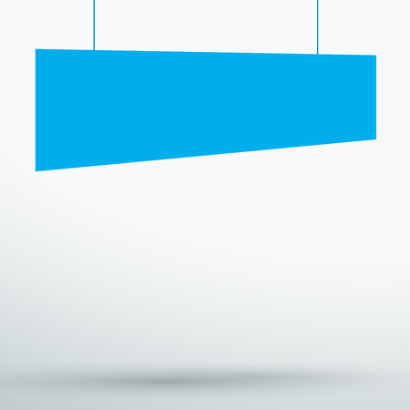 Infographic 1 Blue Title Boxes Hanging 3d Vectorのイラスト素材