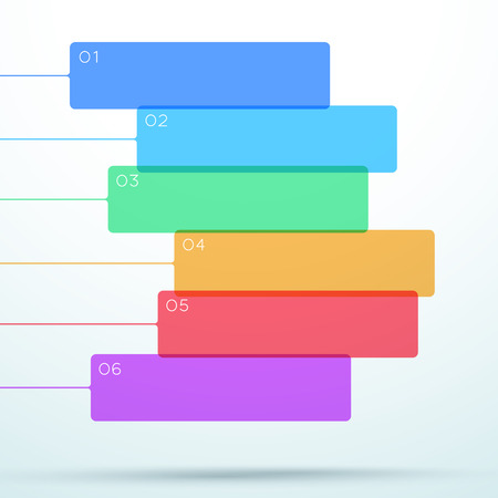 Abstract Vector Flat Colorful Box Banner Layout Designのイラスト素材