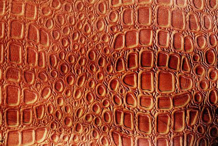 close-up of brown textured crocodile leather                                    の写真素材