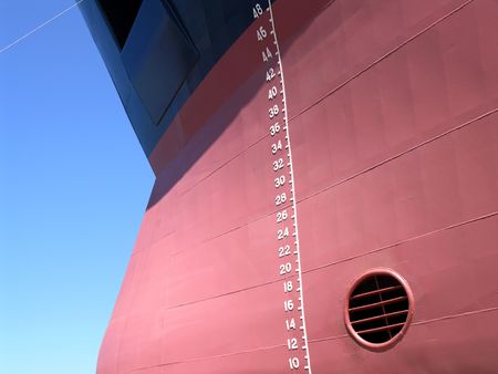  line of a big dry cargo ship       