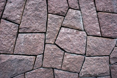 surface paved with grey granite tile slabsの写真素材