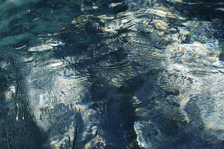 blue water background clear pure and transparent with waves