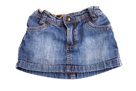 Children's skirt isolated on white backgroundの写真素材