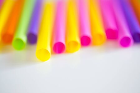 Abstract background from many multi-color tubules for a cocktail