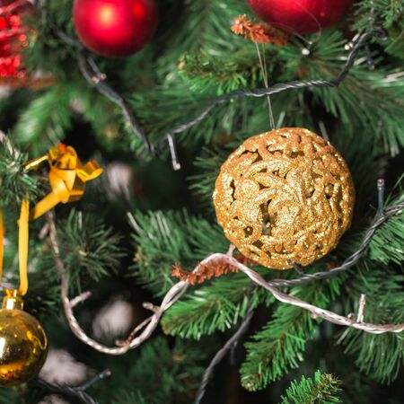 Christmas tree backgroundの写真素材