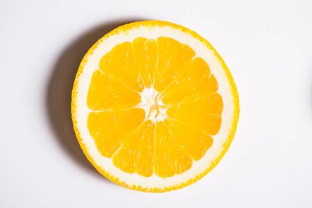 Sliced orange background. Food and drink