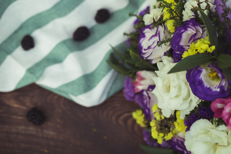 beautiful bouquet at flower shopの写真素材