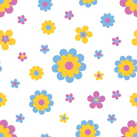 Seamless pattern with flowersのイラスト素材