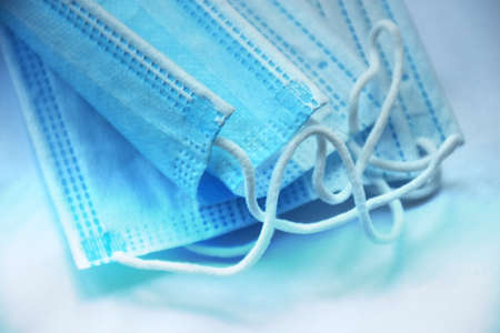 Research of the scientific journals. Documents with a bookmark on the shelfの写真素材