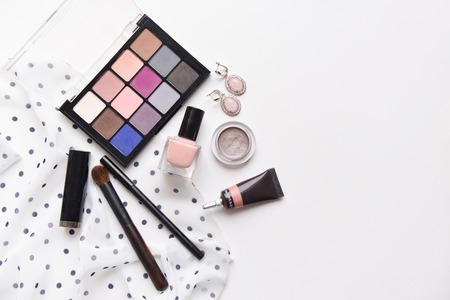 cosmetics set for make-upの写真素材