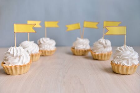 decor for candy bar birthday party, cakesの写真素材