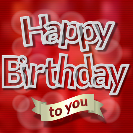 Happy Birthday Greeting Cards Vector Illustrationのイラスト素材