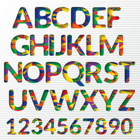 Colorful creative alphabet letters. Vectorのイラスト素材