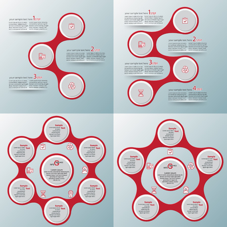 vector abstract 3d paper infographic elements.Metaball infographics.Round elementsのイラスト素材