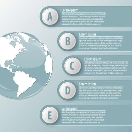 Abstract 3d paper info graphic elementsのイラスト素材