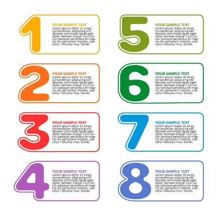 vector abstract 3d paper infographic elements.Business infographicsのイラスト素材