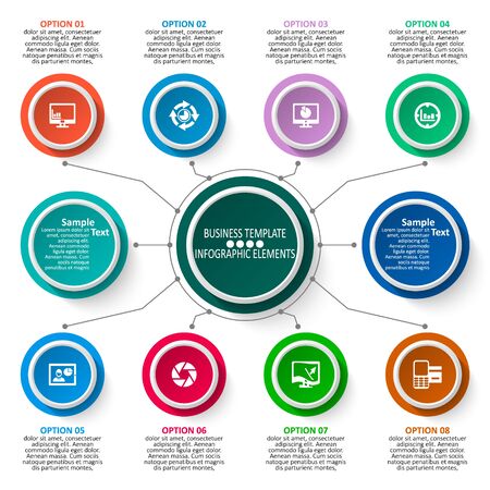 vector abstract 3d paper infographic elements.Hexagon infographics.Honeycomb designのイラスト素材