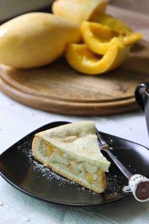 pice of mango pieの写真素材