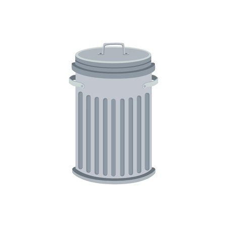 Trash bin vector illustration isolated on white background.のイラスト素材