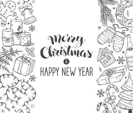 Christmas Greeting Cardのイラスト素材
