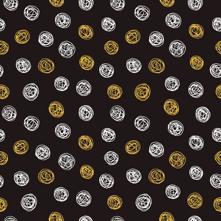 circles seamless patternのイラスト素材