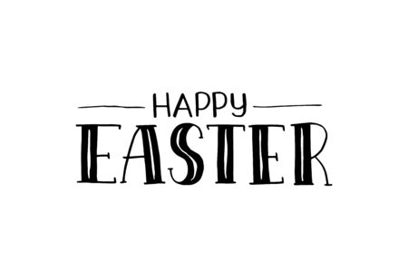 happy easter phraseのイラスト素材